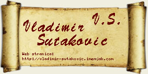 Vladimir Šutaković vizit kartica